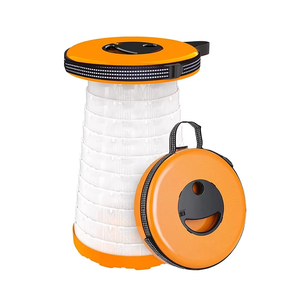 Di động telescoping gấp bước Phân LED ánh sáng ấm áp có thể thu vào đóng mở nhựa lưu trữ Vòng ghế có thể điều chỉnh phân - Product Image 1