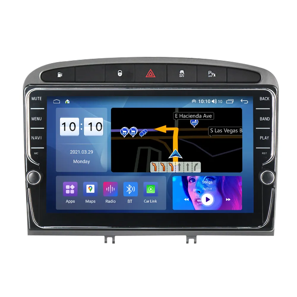 Автомобильный <span class=keywords><strong>dvd</strong></span>-плеер MEKEDE Android11, 8 ядер, 6 ГБ + 128 ГБ, для Peugeot 408, 9 дюймов, 2DIN, радио, мультимедийная навигация, 4G, Wi-Fi, gps-экран