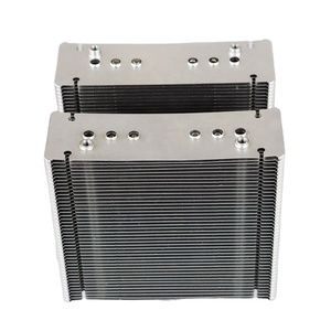 Trung quốc sản xuất 120 mét Bạc NHÔM VUÔNG tản nhiệt CPU 6 nhiệt ống tản nhiệt kép dây kéo vây tản nhiệt - Product Image 4