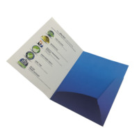 Carpeta de presentación de papel de grabado de Manila impresa en fábrica de alta calidad Carpetas de papel de impresión CMYK personalizadas