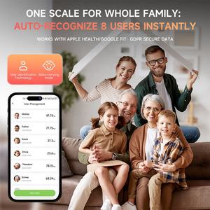Báscula Digital Profesional Ningju para Baño, para Medir Grasa Corporal, IMC y Músculo, Báscula Inteligente con Bluetooth para Peso Corporal, Precisa - Product Image 5