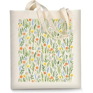 Sac fourre-tout en toile pour femmes, sac de courses esthétique et mignon, sac en coton réutilisable pour les courses, la plage, cadeau tendance pour elle - Product Image 1