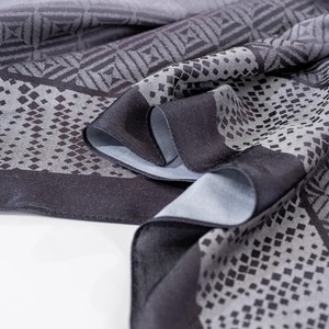 Wafa Luxury Printed Jacquard <b>Satin</b> Square Scarf Viscose Blend Matte Finish Turkish <b>Hijab</b> Headscarf Skin-Friendly Four Seasons - Product Image 1