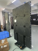 Pantalla LED Plegable de Doble Cara para Publicidad Interior, P2.5 P1.86 P1.53 P1.25, Tres Paneles LED, Póster Plegable