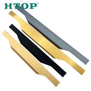 Modern Minimalist Aluminum Alloy Cabinet <strong>Door</strong> Drawer Handle with Thumb Handle Slot-Free Through-Top Design - Product Image 3