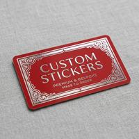 Autocollants de luxe personnalisés en feuille d'or, finition mate premium, étiquettes professionnelles découpées, décalcomanies métalliques haut de gamme à chaud pour l'emballage