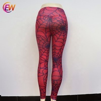 Pantalones de Yoga de cintura alta para mujer, mallas deportivas de Marvel, Spiderman, para gimnasio