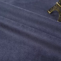 Tissu en suède extensible 100 % polyester épais, antistatique, résistant au rétrécissement, anti-taches, tricoté chaîne, occultant, pour extérieur et automobile