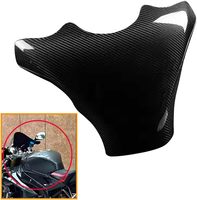 Protector de Tanque de Combustible de Fibra de Carbono Real para BMW S1000RR 2009-2018, Cubierta de Tanque de Motocicleta, Acabado Brillante