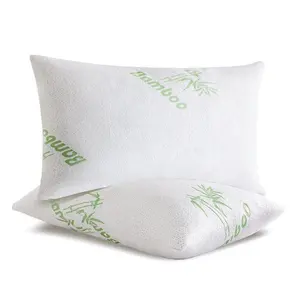 Summer Bamboo Queen Size Bed Pillow With Cool Hypoallergenic Feeling