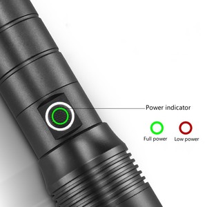 USB Loại-C nhanh chóng phí 26650 không thấm nước <span class=keywords><strong>Torch</strong></span> đa chức năng đèn pin Kính thiên văn <span class=keywords><strong>zoom</strong></span> LED công nghệ ánh sáng có thể sạc lại đèn pin - Product Image 4