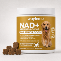 Waylemo NAD+ Soft Chews pour chiens et chats, formulé par des vétérinaires, soutien immunitaire, longévité, anti-âge, complément alimentaire quotidien, 90 unités
