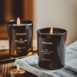 Ready Stock Essential Oil Soy Wax Glass Scented <b>Candles</b> Bedroom Home Decor Gift Box Souvenir - Product Image 2