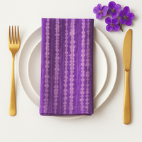 Serviette de table réutilisable en métal violet de qualité supérieure, douce, lavable, durable, pour les fêtes, les mariages, les dîners, les hôtels et les restaurants