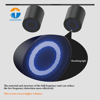 Lámpara de Riel Magnética Ultrafina de Nuevo Diseño con Sistema de Altavoces Externos para Música y Sonido Personalizable en el Hogar y la Oficina