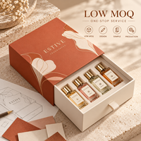 Boîte coulissante écologique imprimée, estampée à chaud, en carton épais, pour ensembles cosmétiques