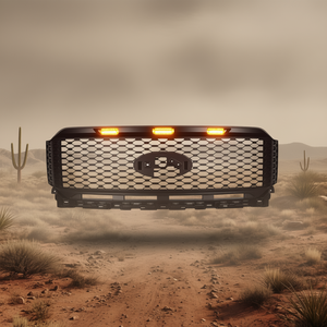 Grille avant LED style Ford F150 Raptor, matériau ABS noir, fixation par vis, pour modèle 2021, accessoire extérieur - Product Image 2
