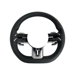 Volant en fibre de carbone personnalisable et durable pour Benz C43 GLC63 E53 CLS53 A220 S560 GLE63 C63 C200 W205 W204 W222 <span class=keywords><strong>AMG</strong></span> <span class=keywords><strong>GT</strong></span> 63 - Product Image 6