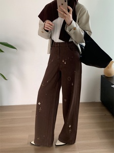 YUANBOFEI Jeans <span class=keywords><strong>de</strong></span> Mujer <span class=keywords><strong>de</strong></span> <span class=keywords><strong>Alta</strong></span> Calidad, Brillantes y con Lentejuelas, Pantalones <span class=keywords><strong>Vaqueros</strong></span> <span class=keywords><strong>de</strong></span> <span class=keywords><strong>Cintura</strong></span> <span class=keywords><strong>Alta</strong></span>, Casuales, Efecto Segunda Piel, Corte Recto - Product Image 2