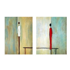 Peinture murale sur toile abstraite texturée 3D, peinte à la main, sur mesure, pour la maison et l'hôtel, vente en gros - Product Image 1