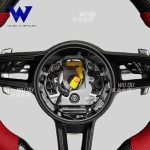 Volante de Fibra de Carbono Compatible con <span class=keywords><strong>Porsche</strong></span> Panamera, Macan, Cayenne, 718, 918, 911, 992, 991, 997, 985, 981, 970, 958 - Product Image 6