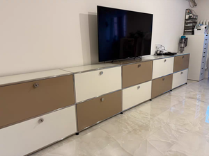 Soportes de <span class=keywords><strong>TV</strong></span> de diseño minimalista, armario cuadrado de almacenamiento de Metal, conjunto de muebles modulares para sala de estar y oficina - Product Image 6