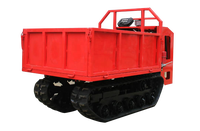 Dumper chenillé diesel 1 tonne 4x4 avec moteur, pompe et roulement pour le transport de matériaux miniers en montagne, garantie