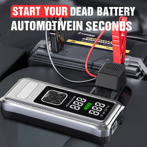 Démarreur de batterie au lithium à LED numérique rouge 1500A Pic 60W Sortie 12V Entrée Type-C Modèle M7 1000x Cycle de vie Urgence - Product Image 5