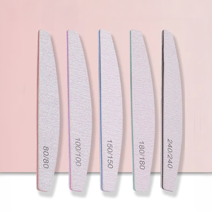 <span class=keywords><strong>Lima</strong></span> de Uñas Profesional de Doble Cara de Alta Calidad, Tipo Zebra, Media Luna, <span class=keywords><strong>100</strong></span>/180, <span class=keywords><strong>100</strong></span>/<span class=keywords><strong>100</strong></span>, <span class=keywords><strong>80</strong></span>/<span class=keywords><strong>80</strong></span>, para Manicura - Product Image 1