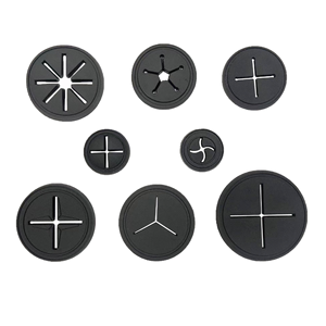 Patches Redondos 3D em Relevo de Alta Qualidade com Lantejoulas para Decoração de Chapéus, Feitos de Tecido de Lona, Borracha e <span class=keywords><strong>PVC</strong></span> - Product Image 2