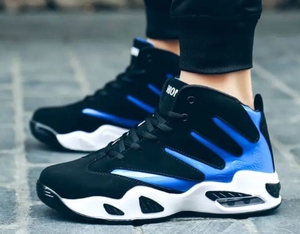 Chaussures de sport décontractées pour hommes, nouvelle collection, à tige haute, en mesh, pour le basketball et la course à pied - Product Image 5