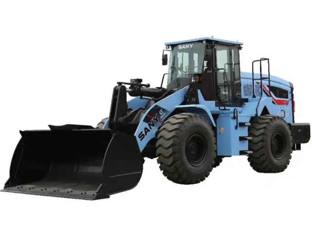 Sany Electric Wheel Loader 5.8 Ton With 3.5M3 Bucket 282 kWh Battery to Europe
