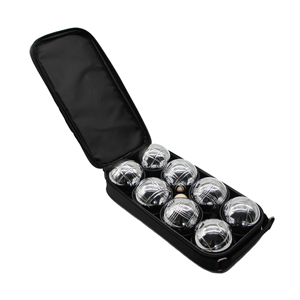 Jeu <span class=keywords><strong>de</strong></span> boules <span class=keywords><strong>de</strong></span> pétanque, 8 boules <span class=keywords><strong>de</strong></span> bocce en métal avec sac <span class=keywords><strong>de</strong></span> transport, jeu <span class=keywords><strong>de</strong></span> pelouse extérieur pour la cour, la <span class=keywords><strong>plage</strong></span>, les jeux en famille - Product Image 1