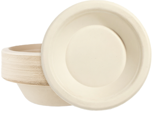 Bols en bagasse de canne à sucre 500 ml avec couvercle, contenants compostables pour l'emballage d'aliments chauds et froids - Product Image 1