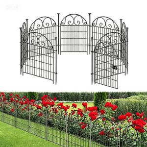 Recinzione da Giardino di Alta Qualità per Uso Esterno, Completamente in Ferro Verniciato a Polvere, Facile da Smontare e Installare, Resistente alla Ruggine - Product Image 1
