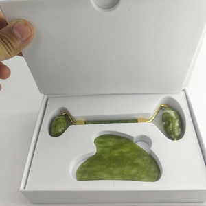 Green <b>Roller</b> Gua Sha Set with Box Rose Quartz <b>Jade</b> <b>Roller</b> Beautiful Facial <b>Jade</b> Stone <b>Roller</b> Set - Product Image 6