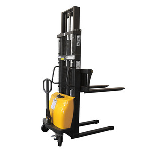 Carretilla elevadora apiladora semieléctrica de pasillo estrecho, mini carretilla elevadora de 1 tonelada y 1,5 toneladas con patas a horcajadas, Buena fábrica de apiladores de China - Product Image 5