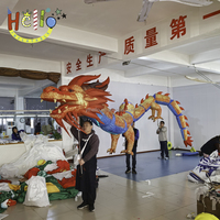 Marionnettes de dragon chinoises personnalisées, dragon gonflable à main pour la publicité