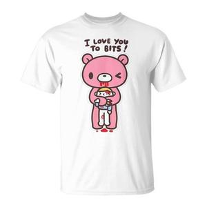 T-shirt à manches courtes Sad Bear With Broken Heart pour adulte, unisexe, col rond, impression sérigraphique - Product Image 1