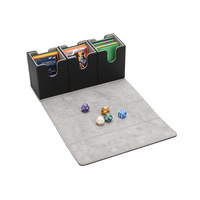 Boîte de rangement pour cartes à collectionner TCG en cuir PU avec fenêtre magnétique, étui de rangement pour cartes à collectionner, étui de rangement pour cartes à collectionner d'extérieur