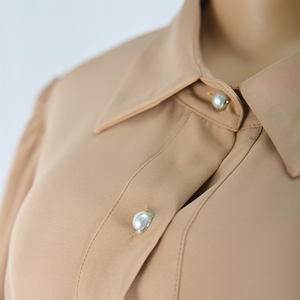 Vestidos de Verano para Mujer, Color Sólido, Algodón y Poliéster, Color Oliva, Midi, Tendencia, Tallas Grandes, Satén - Product Image 6