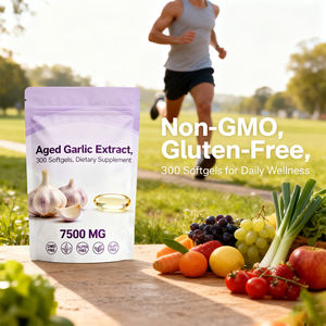 كبسولات الثوم الناعمة العضوية OEM، مستخلص غذائي مكمل لدعم المناعة، 300 كبسولة ناعمة - Product Image 4