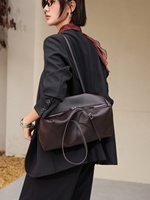 Sac à main polyvalent en cuir de vachette véritable haut de gamme pour femme, collection automne-hiver 2026, personnalisable ODM/OEM, sac à bandoulière sous le bras