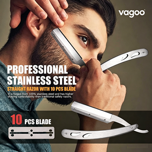 Set per la Cura della Barba 11 Pezzi, Shampoo, Siero per la Crescita, Balsamo, Spazzola, Pettine, Rullo, Forbici, Rasoio, Cura Quotidiana - Product Image 5