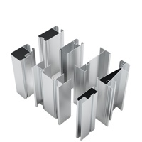 Profilés en U en aluminium personnalisés en usine d'extrusion pour portes coulissantes de douche