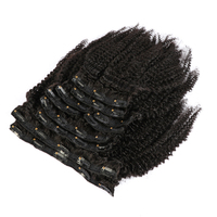Накладные волосы Afro Kinky Curly на кружевной основе с клипсами, дропшиппинг, натуральные волосы Remy с сохраненной кутикулой