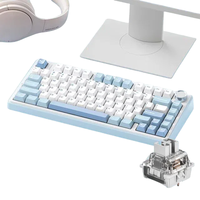 Clavier de jeu mécanique AULA F75 75% 81 touches RGB haute performance avec touches personnalisables, design compact, rétroéclairage RGB