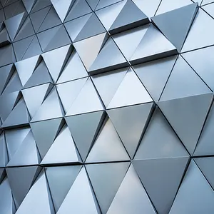 De moda comercial de aluminio revestimiento de la pared exterior de paneles de fachada de edificio de sistemas