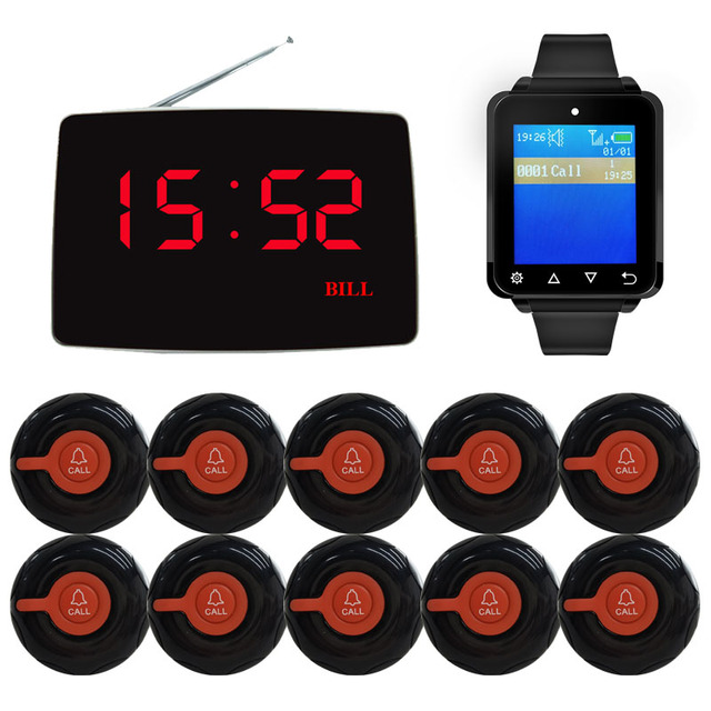 Wireless Pager for Teahouse Restaurant to Call Hotel Room Service Bell