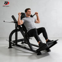 Machine de squat à charge libre robuste pour l'entraînement des jambes, des fessiers et des quadriceps, avec plateforme de repose-pieds rembourrée, équipement de gym commercial, direct usine